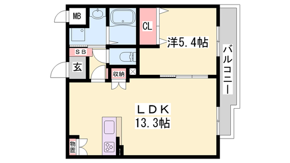 広野ゴルフ場前駅 徒歩6分 3階の物件間取画像